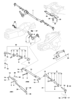 Front suspension and steering system Chevrolet S10 Steering linkages