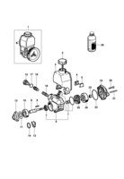 Front suspension and steering system Chevrolet S10 Hydraulic steering pump componentes ZF - Engine gasoline LM3