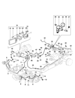 Brakes Chevrolet Blazer Brake lines - Rear anti-lock brake - Option JA4
