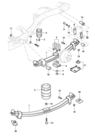 Parachoques y suspensión trasera Chevrolet S10 Resorte trasero - Blazer
