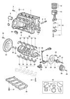 Motor e embreagem Chevrolet Blazer Bloco de Cilindros - Motor LM3/LN2/LG1/LP8