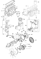 Engine and clutch Chevrolet S10 Cylinder block - Engine LJ6/LLK