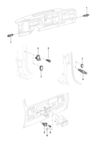 Sistema eléctrico Chevrolet Blazer Interruptores de las luces de cortesia