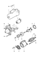 Engine electrical system Chevrolet S10 Starter components - Engine LJ6/LLK