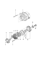 Sistema elétrico do motor Chevrolet Blazer Componentes do Alternador - Motor LJ6/LLK/LN2/LG1/LP8