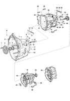 Transmission Chevrolet S10 Transmission housing and components - Engine LJ6/LG3/LK6/LLK -MY 2002/