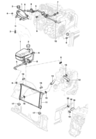 Cooling and lubrication Chevrolet Blazer Radiator, radiator expansion reservoir & hoses radiator - Engine LK6/LJ6/LLK