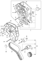 Engine and clutch Chevrolet Blazer Timing gears - Engine LK6