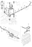 Fuel system, air intake and exhaust Chevrolet S10 Cold start system
