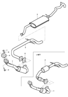 Combustível, admissão e escapamento Chevrolet S10 Escapamento - Motor flexpower