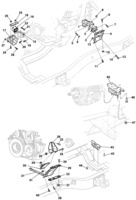 Engine and clutch Chevrolet Silverado Engine mounting