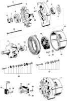 Engine electrical system GMC 6-150 98/ Alternator 75A Bosch - Diesel engine L4A Maxion
