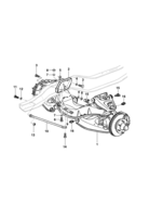 Front suspension and steering system GMC 6-100 98/ Front suspension