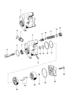 Front suspension and steering system Chevrolet Silverado Hydraulic steering pump - diesel engine L4A Maxion