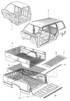 Carrocaria Chevrolet Silverado Cabina, carrocería y caja de carga