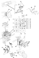Sistema elétrico Chevrolet Silverado Fusíveis, relés e interruptores
