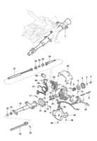 Front suspension and steering system Chevrolet Silverado Adjustable steering column components