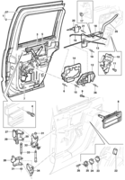Body Chevrolet Silverado Rear door and components