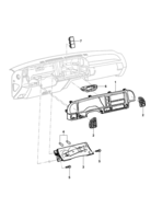 Instrumentos, audio, ar condicionado e limpador Chevrolet Silverado Instrumento do painel