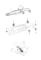 Instruments, audio, air conditioner and wiper Chevrolet Silverado Air distribution inner