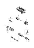 Sistema elétrico do motor Chevrolet Space Van Motor de partida ARGELITE