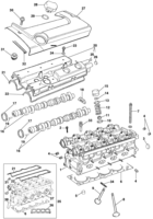 Engine and clutch Chevrolet Tigra Engine cylinder head