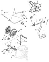 Motor e embreagem Chevrolet Tigra Embreagem