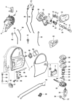 Body Chevrolet Tigra Front door and components