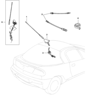 Sistema elétrico Chevrolet Tigra Antena