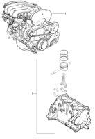 Motor e embreagem Chevrolet Tigra Motor conjunto
