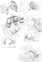 Sistema elétrico do motor Chevrolet Tigra Módulo de controle eletrônico e sensores