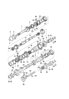 Transmission Chevrolet Tracker Manual transmission components - Diesel engine MY 2002/