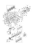 Engine and clutch Chevrolet Tracker Engine cylinder block - Diesel engine MY 2001/2001