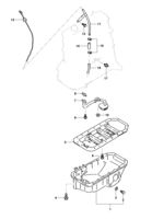 Arrefecimento e lubrificação Chevrolet Tracker Cárter de óleo - Motor diesel ano 2001/2001