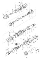 Transmission Chevrolet Tracker Manual transmission components - Diesel engine MY 2001/2001