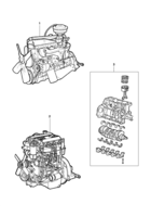 Engine and clutch Chevrolet Utilitários 64/84 Motor completo e parcial
