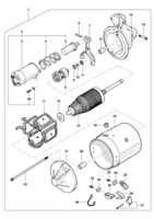 Sistema elétrico do motor Chevrolet Utilitários 64/84 Motor de partida - Arno