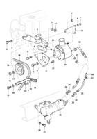 Front suspension and steering system Chevrolet Utilitários 64/84 Caixa e bomba da direção hidraúlica