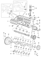 Motor e embreagem Chevrolet Utilitários 85/96 Bloco do motor - carburado