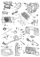 Electrical system Chevrolet Utilitários 85/96 Interruptores, fusíveis, chave de direção, chave de ignição e relés