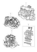 Motor y embrague Chevrolet Utilitários 85/96 Motor