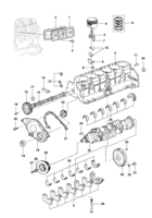 Motor e embreagem Chevrolet Utilitários 85/96 Bloco do motor - MPFI