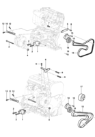Sistema eléctrico del motor Chevrolet Vectra 06/ Fijación del alternador