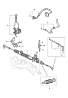 Front suspension and steering system Chevrolet Vectra 06/ Electro-hydraulic steering system