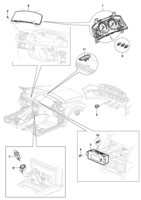 Instrumentos, audio, aire acondicionado y limpiador Chevrolet Vectra 06/ Panel de instrumentos