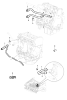 Instrumentos, audio, aire acondicionado y limpiador Chevrolet Vectra 06/ Mangueras de entrada y salida del calientador