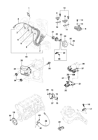 Sistema elétrico do motor Chevrolet Vectra 94/96 Velas, cabos, módulo, distribuidor, sensores e bobina