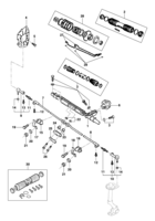 Front suspension and steering system Chevrolet Vectra 94/96 Caixa e barra de direção