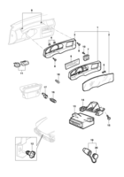 Instrumentos, audio, ar condicionado e limpador Chevrolet Vectra 97/05 Instrumentos do painel
