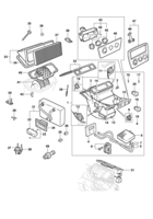 Instrumentos, audio, ar condicionado e limpador Chevrolet Vectra 97/05 Módulo do ar condicionado